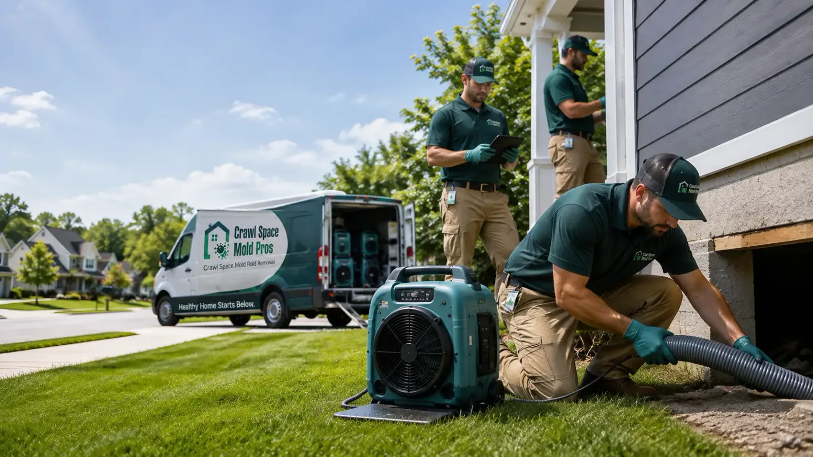 Crawl Space Mold Removal in Northville, MI